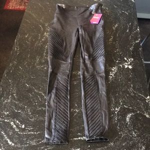 Spank Leather look moto leggings
